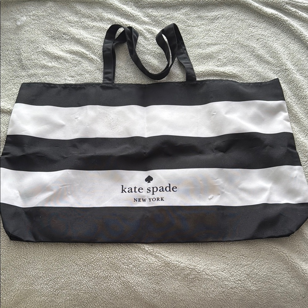 Kate Spade Black and White Nautical Tote